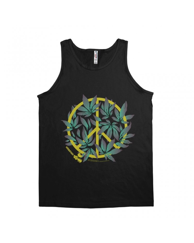 Woodstock Unisex Tank Top | Peace Plant Shirt $11.73 Shirts