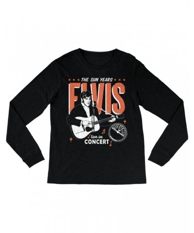 Elvis Presley Sun Records Long Sleeve Shirt | The Sun Years Live In Concert Sun Records Shirt $8.99 Shirts