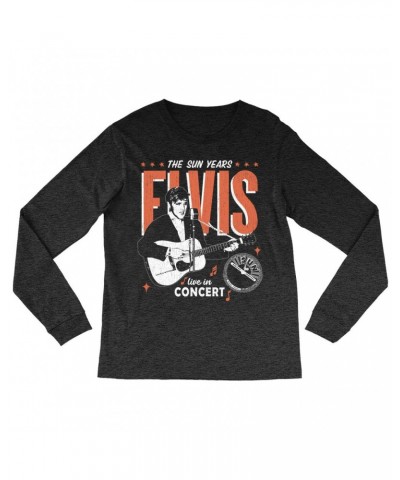 Elvis Presley Sun Records Long Sleeve Shirt | The Sun Years Live In Concert Sun Records Shirt $8.99 Shirts