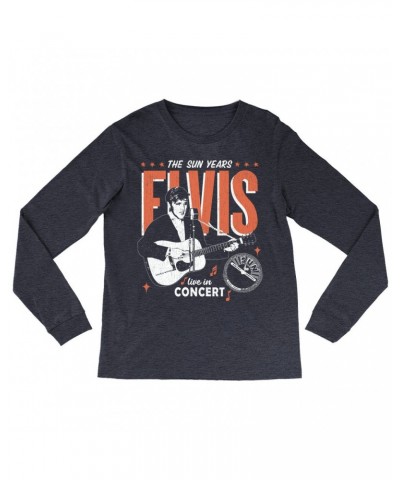 Elvis Presley Sun Records Long Sleeve Shirt | The Sun Years Live In Concert Sun Records Shirt $8.99 Shirts