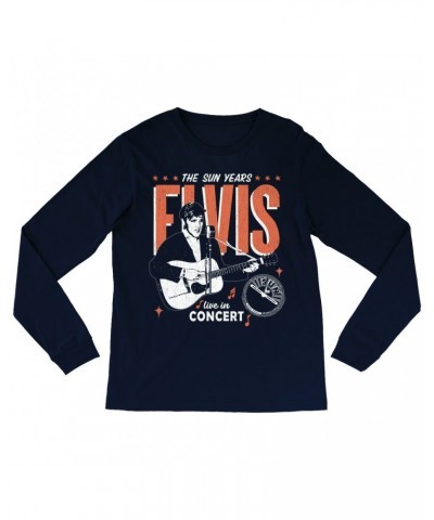 Elvis Presley Sun Records Long Sleeve Shirt | The Sun Years Live In Concert Sun Records Shirt $8.99 Shirts