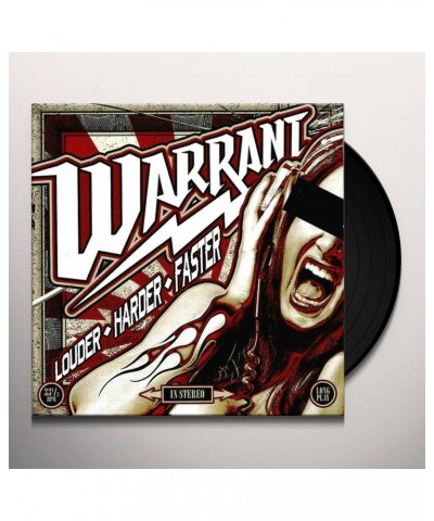 Warrant Louder Harder Faster Vinyl Record $8.49 Vinyl