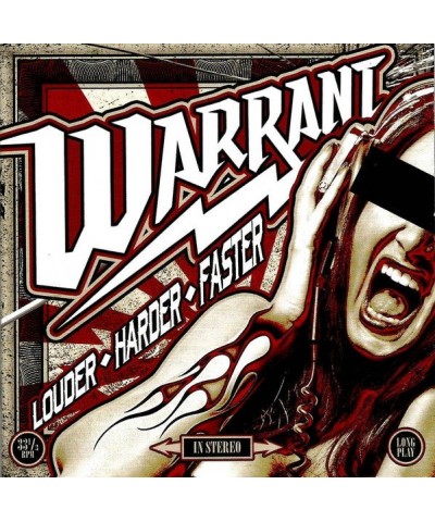 Warrant Louder Harder Faster Vinyl Record $8.49 Vinyl