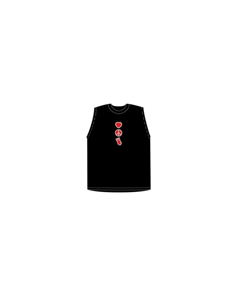 U2 Ladies Black Sleeveless Symbols Shirt $8.75 Shirts