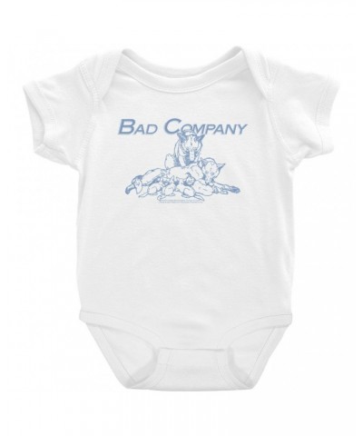 Bad Company Baby Short Sleeve Bodysuit | Run With The Pack Slate Blue Image Bodysuit $5.99 Kids