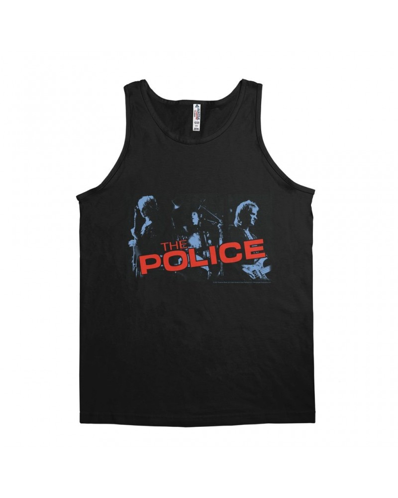 The Police Unisex Tank Top | Band Photo And Logo Red Shirt $10.73 Shirts