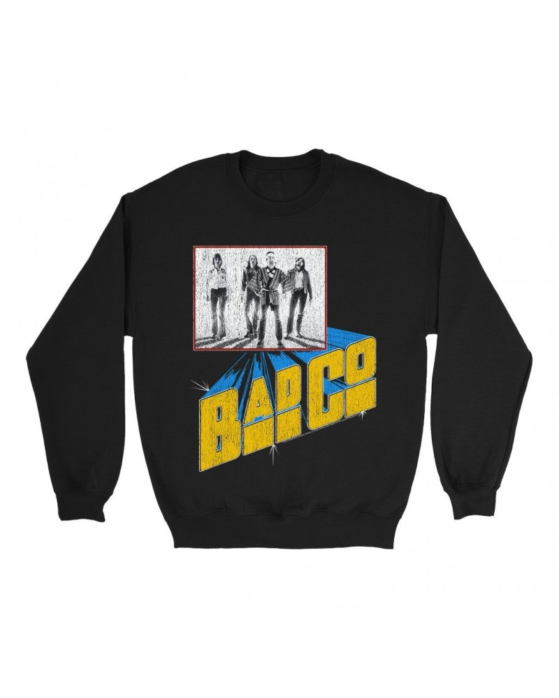 Bad Company Sweatshirt | 1976 Run With The Pack Concert Distressed Sweatshirt $16.78 Sweatshirts