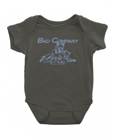 Bad Company Baby Short Sleeve Bodysuit | Run With The Pack Slate Blue Image Bodysuit $5.99 Kids