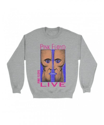 Pink Floyd Sweatshirt | Neon Blue Pink Division Bell Sweatshirt $10.49 Sweatshirts