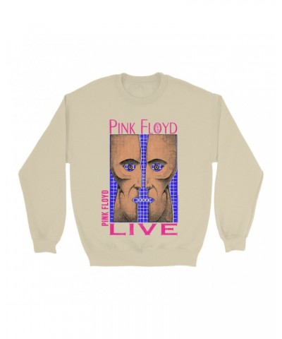 Pink Floyd Sweatshirt | Neon Blue Pink Division Bell Sweatshirt $10.49 Sweatshirts