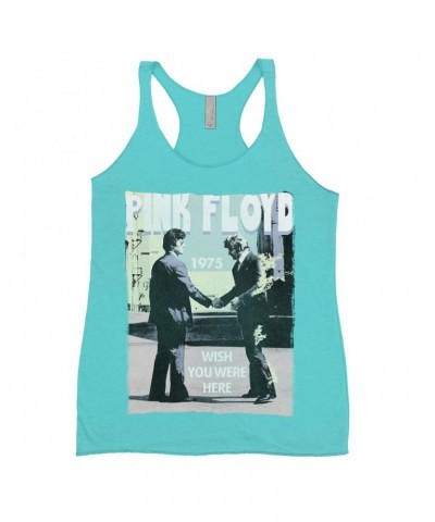 Pink Floyd Ladies' Tank Top | Pastel Wish You Were Here Design Shirt $12.74 Shirts