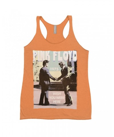 Pink Floyd Ladies' Tank Top | Pastel Wish You Were Here Design Shirt $12.74 Shirts