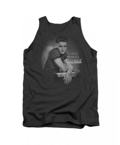 Elvis Presley Tank Top | TROUBLE Sleeveless Shirt $5.94 Shirts