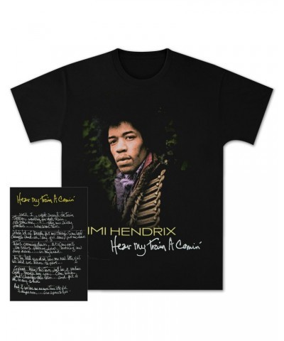 Jimi Hendrix Hear My Train A Comin Black T-Shirt $11.70 Shirts