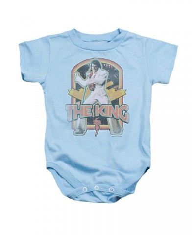 Elvis Presley Baby Onesie | DISTRESSED KING Infant Snapsuit $7.52 Kids