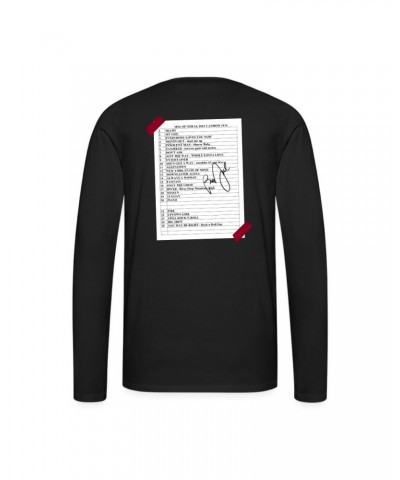 Billy Joel "2-14-23 MSG Set List" Black Long Sleeve Online Exclusive $18.00 Shirts