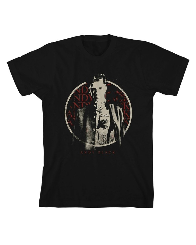 Andy Black Circle Text T-Shirt $8.75 Shirts