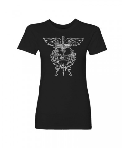 Bon Jovi 2020 Heart & Dagger Women's Tee $11.75 Shirts