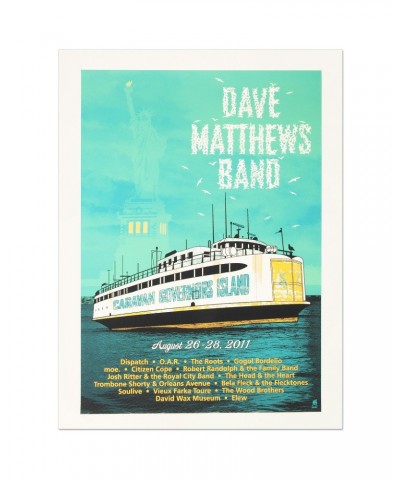 Dave Matthews Band MB Caravan New York 8/26-8/28 Show Poster 3 $18.40 Decor