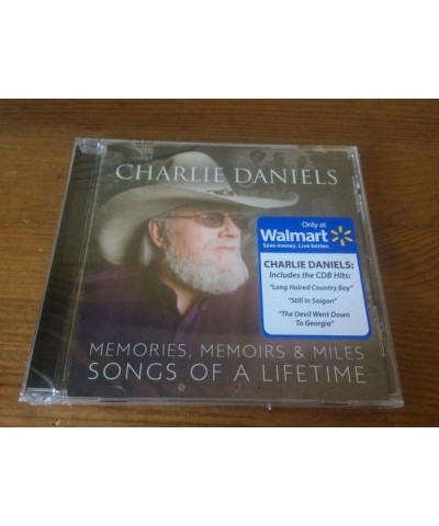 Charlie Daniels MEMORIES MEMOIRS & MILES: SONGS OF A LIFETIME CD $6.44 CD