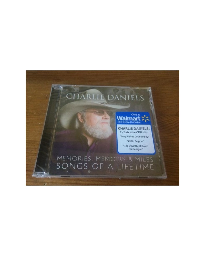 Charlie Daniels MEMORIES MEMOIRS & MILES: SONGS OF A LIFETIME CD $6.44 CD