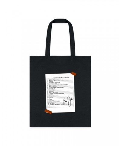 Billy Joel "5-19-23 Nashville Set List" Black Tote Bag - Online Exclusive $15.00 Bags