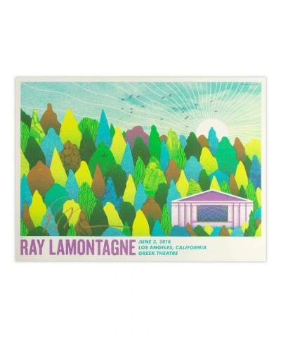 Ray LaMontagne Part Of The Light Tour 2018 - 6/3 Los Angeles CA Poster $8.55 Decor