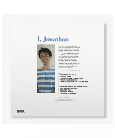 Jonathan Richman I Jonathan (LP) (Vinyl) $8.31 Vinyl