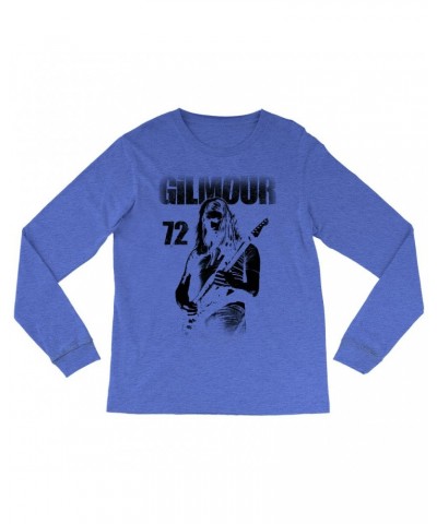 David Gilmour Heather Long Sleeve Shirt | Gilmour 1972 Design Distressed Shirt $13.48 Shirts