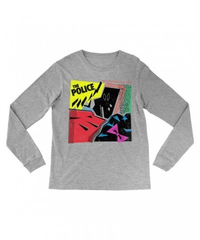 The Police Long Sleeve Shirt | Don't Stand So Close To Me Album Image Distressed Shirt $10.18 Shirts