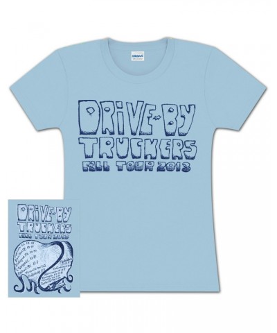 Drive-By Truckers DBT Ladies Fall Tour Tee Blue $1.90 Shirts