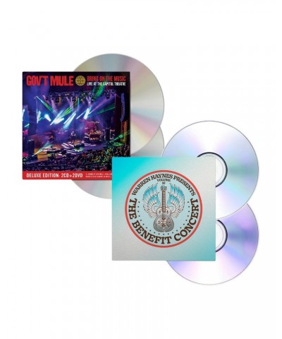 Gov't Mule CD & DVD Deluxe Release Bundle: Benefit Concert 16 & BOTM $12.50 CD