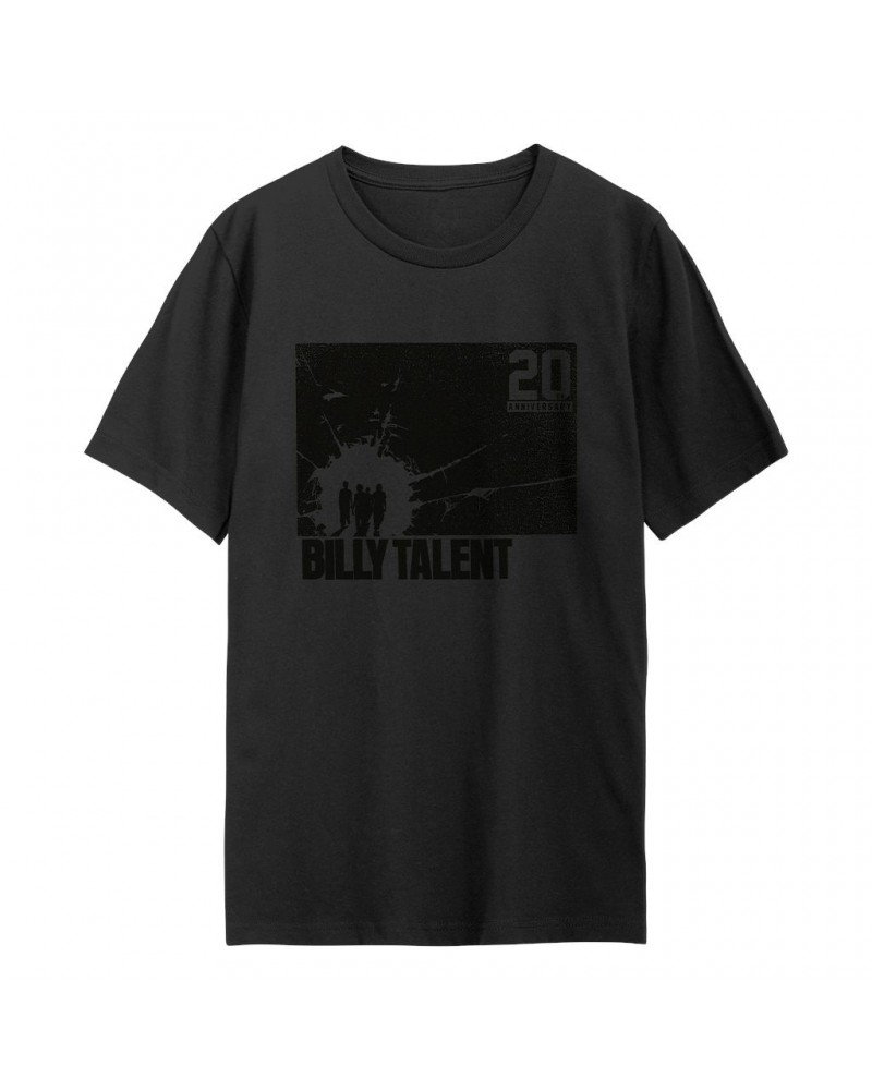 Billy Talent I 20th Anniversary Black-on-Black T-Shirt $10.40 Shirts