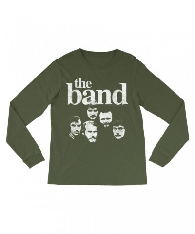 The Band Long Sleeve Shirt | Faces Of With Logo Distressed Shirt $10.48 Shirts