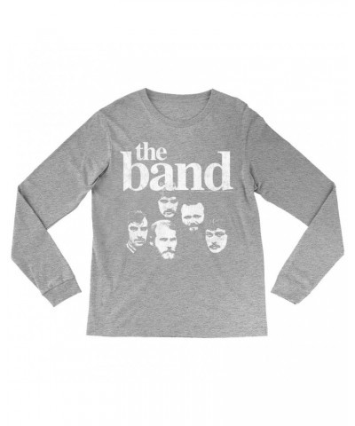 The Band Long Sleeve Shirt | Faces Of With Logo Distressed Shirt $10.48 Shirts