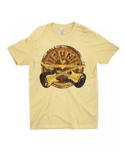 Sun Records T-Shirt | Crossed Guitars Logo Shirt $8.98 Shirts