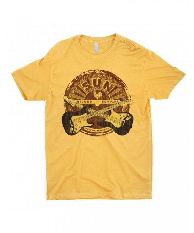 Sun Records T-Shirt | Crossed Guitars Logo Shirt $8.98 Shirts