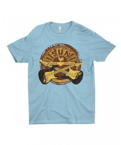 Sun Records T-Shirt | Crossed Guitars Logo Shirt $8.98 Shirts