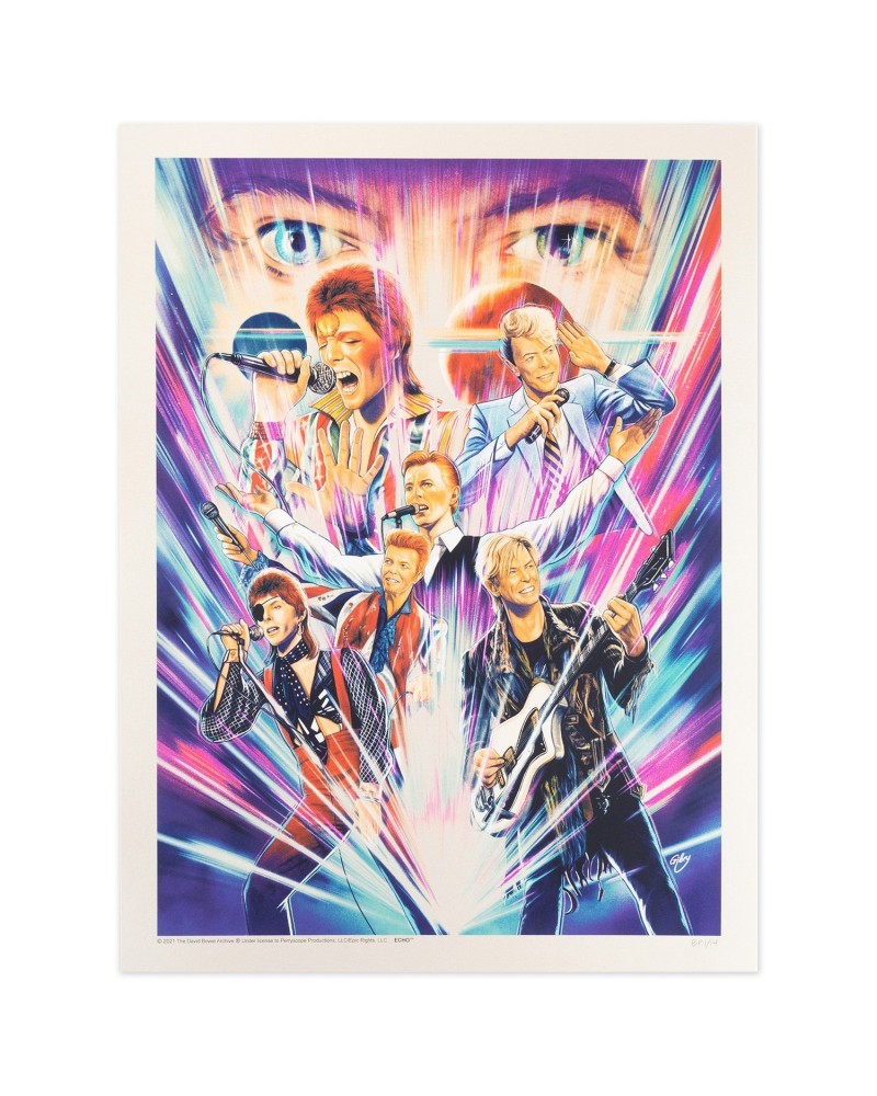 David Bowie The Sound of Light Poster - Off White $20.40 Decor