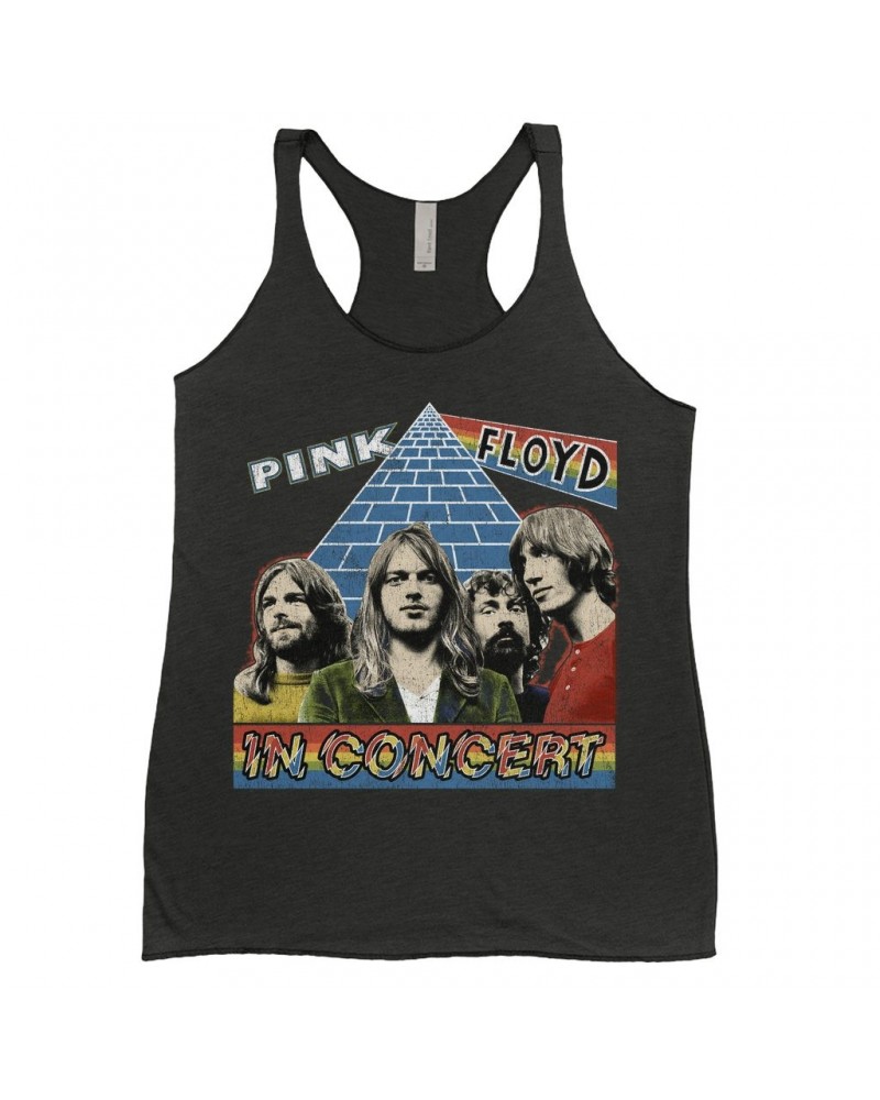 Pink Floyd Ladies' Tank Top | Dark Side Of The Moon In Concert Distressed Shirt $13.03 Shirts