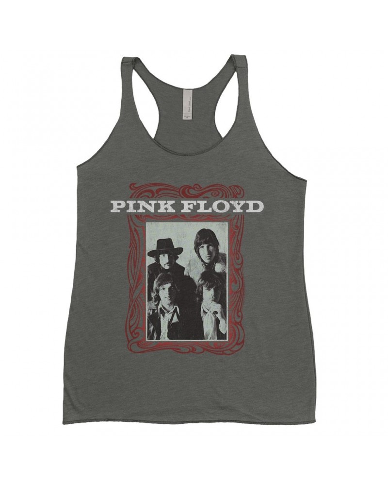 Pink Floyd Ladies' Tank Top | Point Me To The Sky Framed Album Art Distressed Shirt $13.90 Shirts