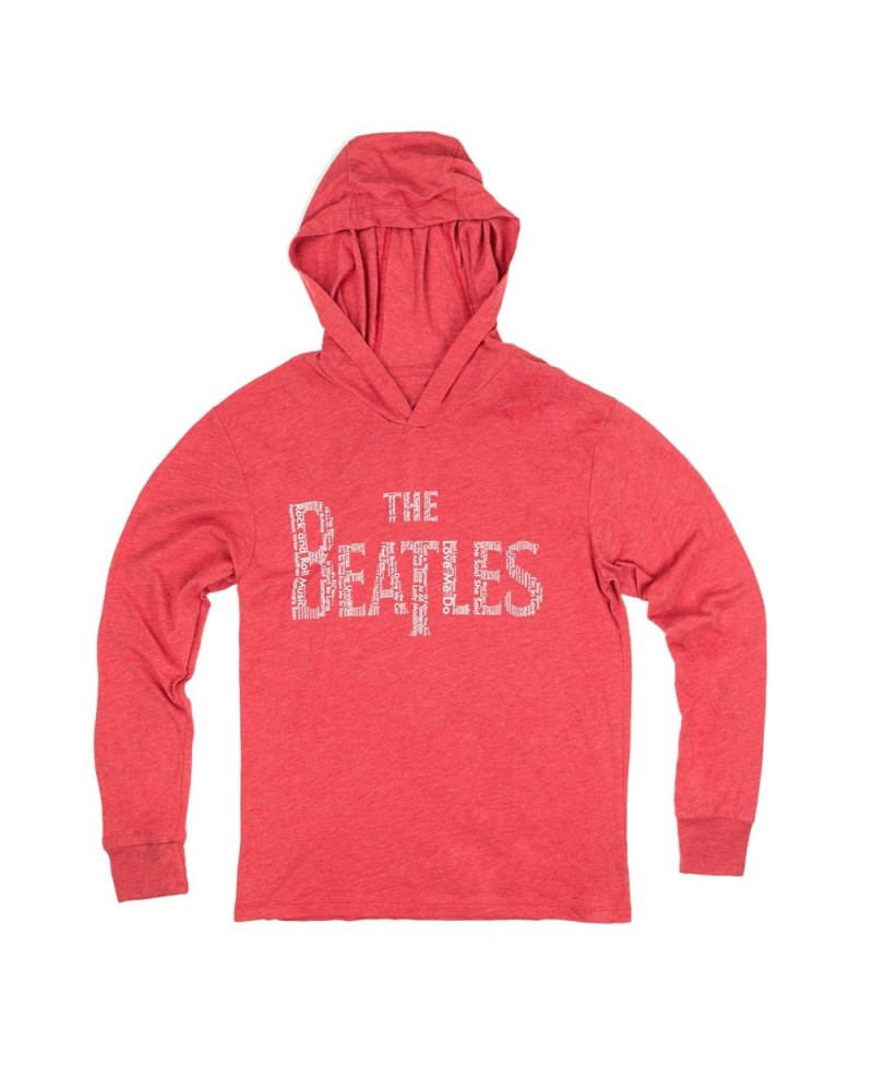 The Beatles Song Titles Logo Hoodie $28.80 Sweatshirts