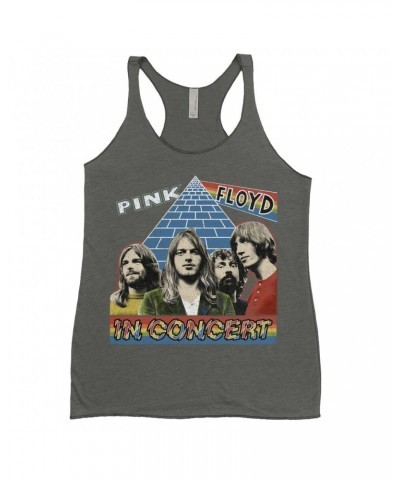 Pink Floyd Ladies' Tank Top | Dark Side Of The Moon In Concert Distressed Shirt $13.03 Shirts