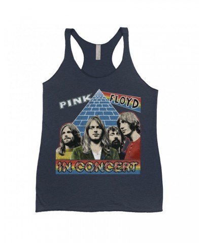 Pink Floyd Ladies' Tank Top | Dark Side Of The Moon In Concert Distressed Shirt $13.03 Shirts