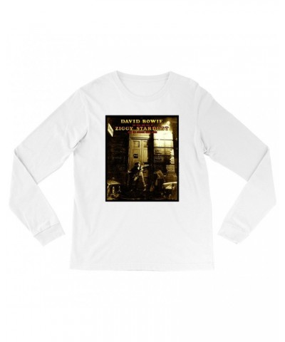 David Bowie Long Sleeve Shirt | The Rise And Fall Of Ziggy Stardust And The Spiders From Mars Alternate Album Cover Shirt $11...