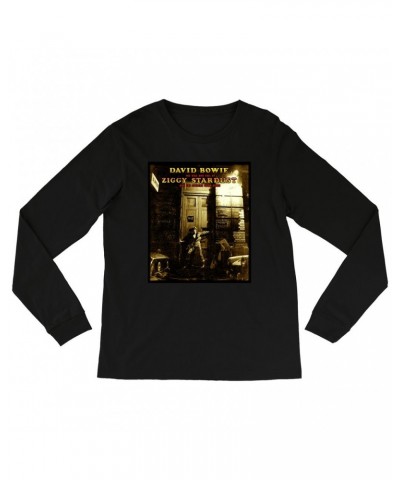 David Bowie Long Sleeve Shirt | The Rise And Fall Of Ziggy Stardust And The Spiders From Mars Alternate Album Cover Shirt $11...