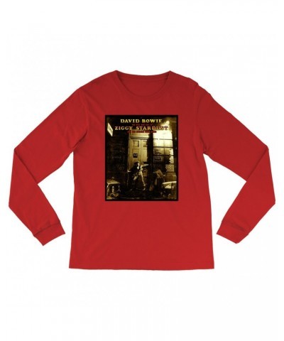 David Bowie Long Sleeve Shirt | The Rise And Fall Of Ziggy Stardust And The Spiders From Mars Alternate Album Cover Shirt $11...