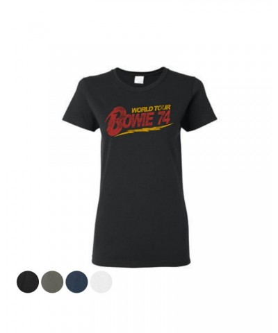 David Bowie Women's Retro '74 T-Shirt $13.20 Shirts