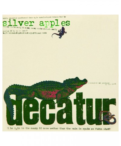 Silver Apples Decatur' Vinyl Record $4.87 Vinyl