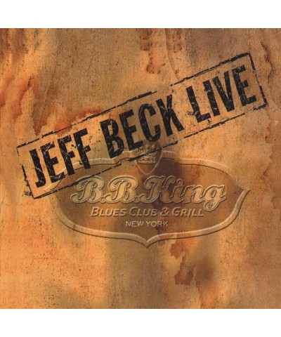 Jeff Beck LIVE AT B.B. KING BLUES CLUB CD $8.19 CD